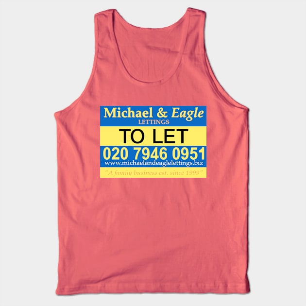 Michael & Eagle Lettings Sticks (Stath Lets Flats) Tank Top by NicksProps